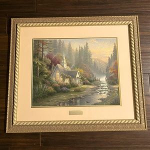 The Forest Chapel by Thomas Kinkade Library Edition